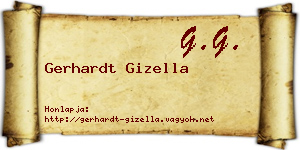 Gerhardt Gizella névjegykártya